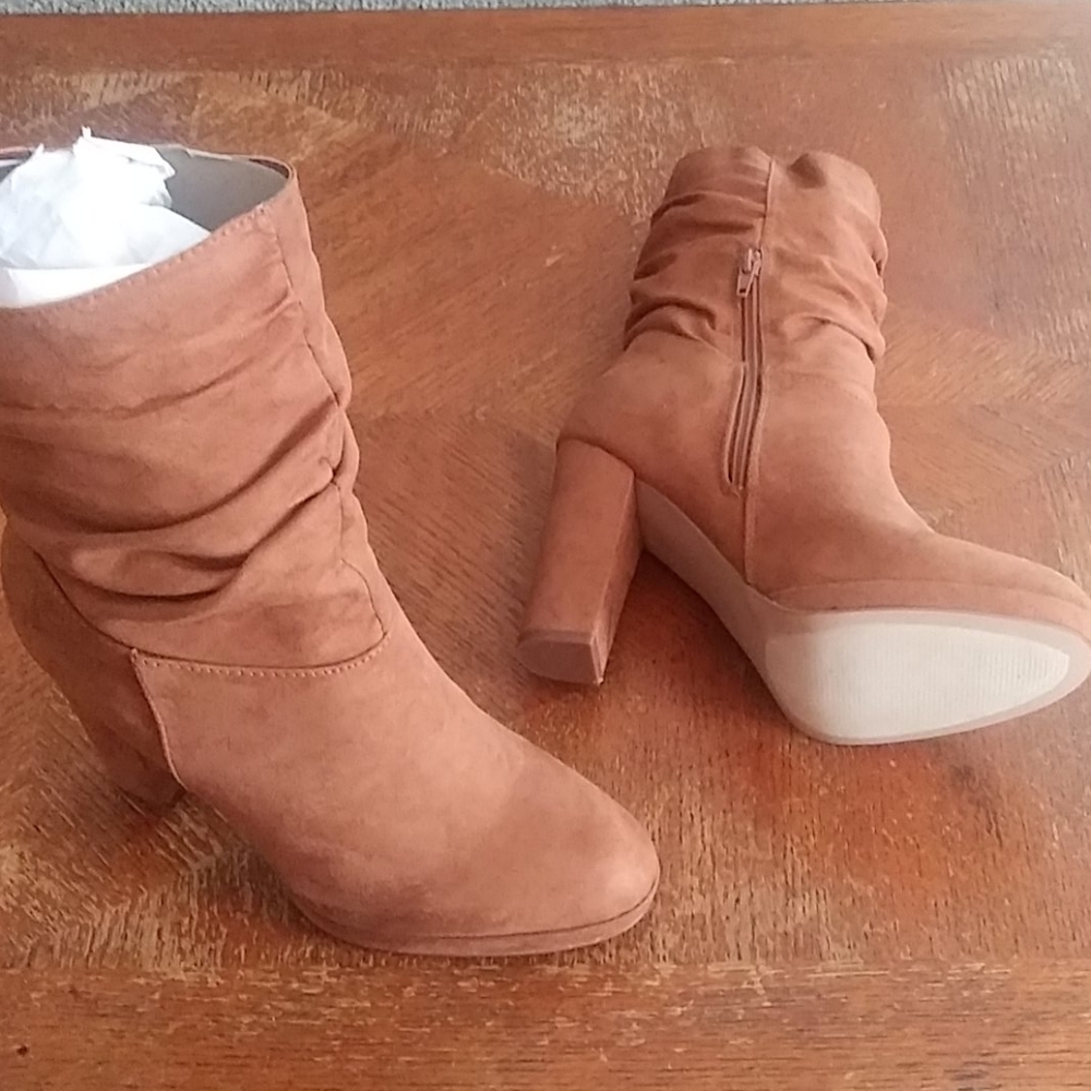 Suede Brown Booties